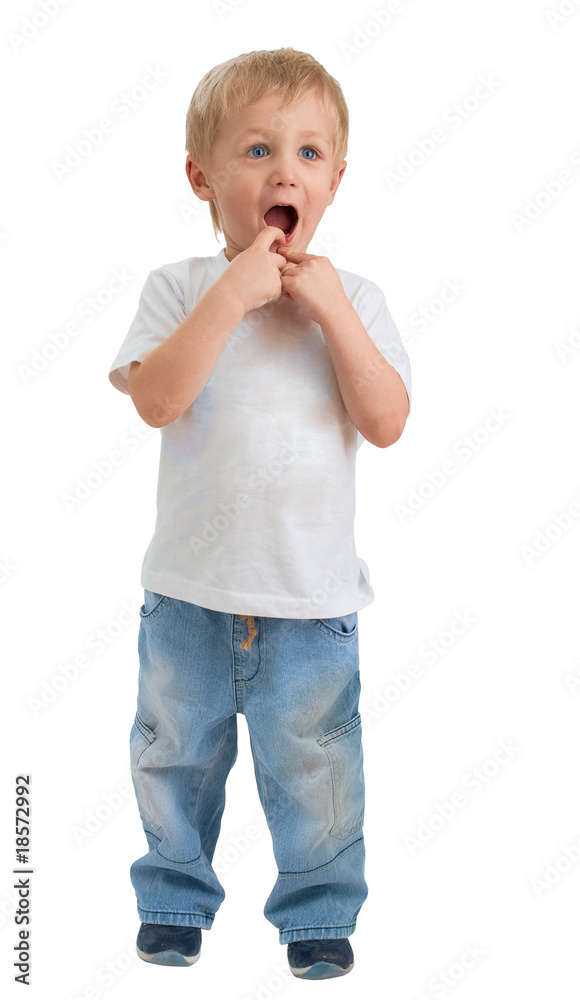 Wow! Boy of three years surprised Wow! Boy of three years surprised