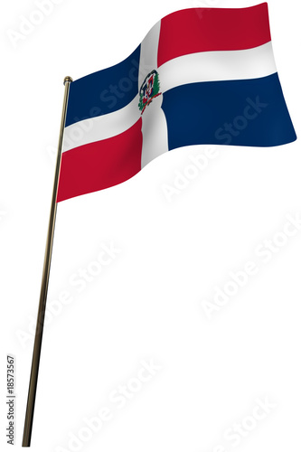 bandera republica dominicana photo