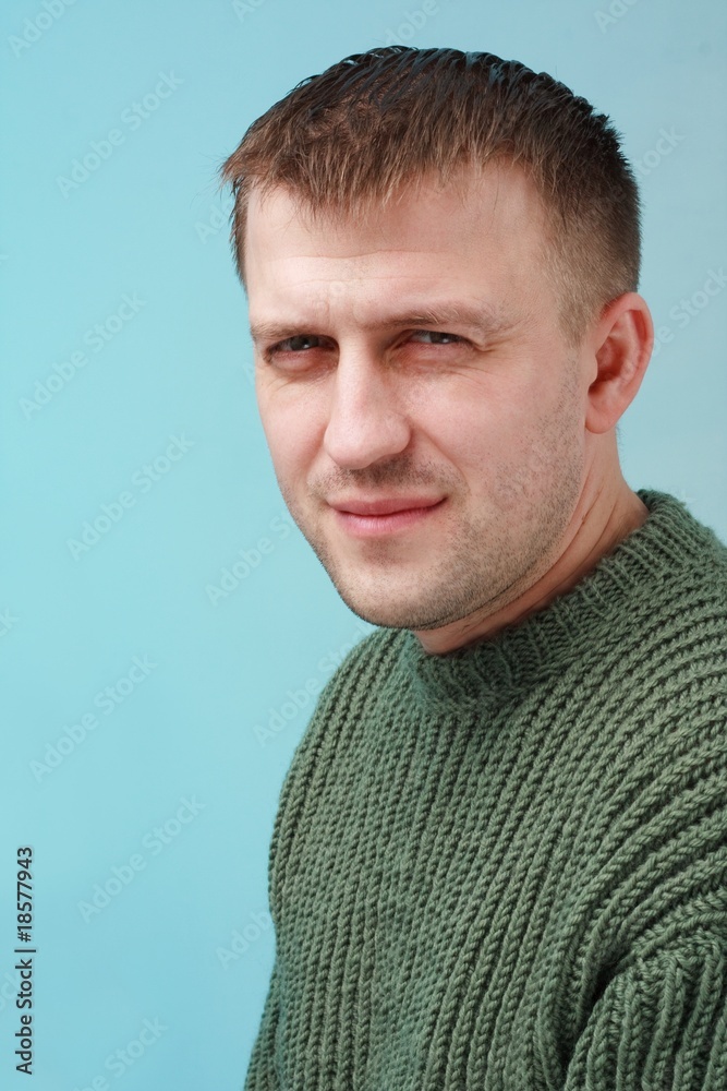 Fototapeta premium Disdainful young man