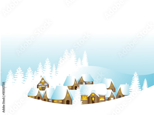 village enneigé