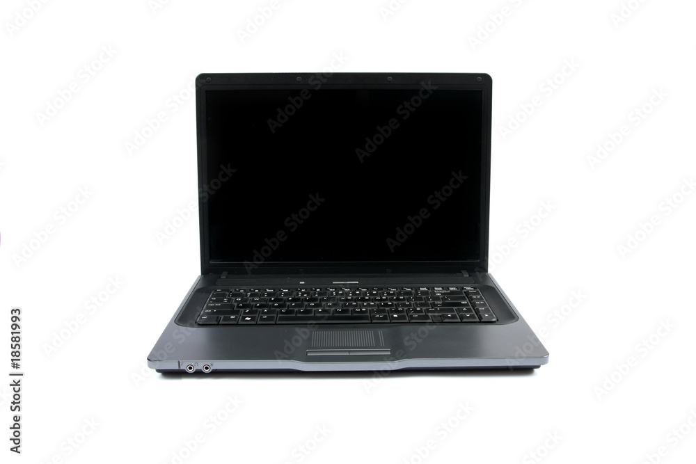 Modern laptop isolated on white background Modern laptop isolated on white background