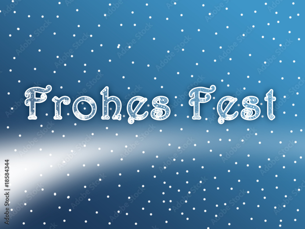 Frohes Fest blau Frohes Fest blau