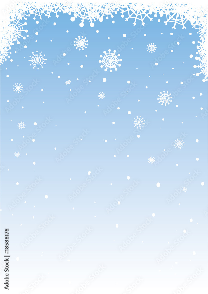 Snowy Background - obrazy, fototapety, plakaty 