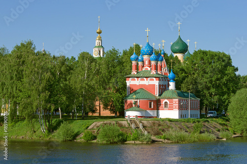Beautiful church in forest photo