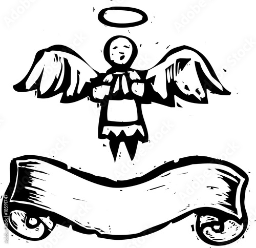 Angel With Banner