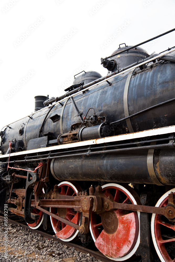 Naklejka premium old locomotive