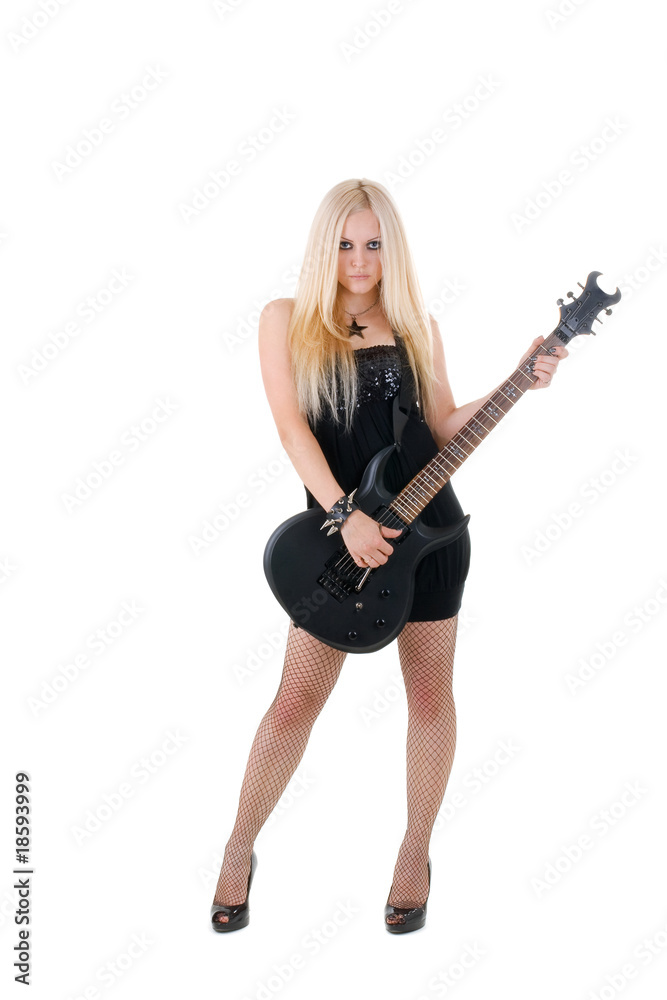 beautiful blonde with a guitar beautiful blonde with a guitar