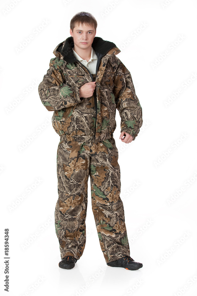 Young Man In Working Clothes Young Man In Working Clothes