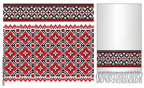 ukrainian towel pattern embroidery