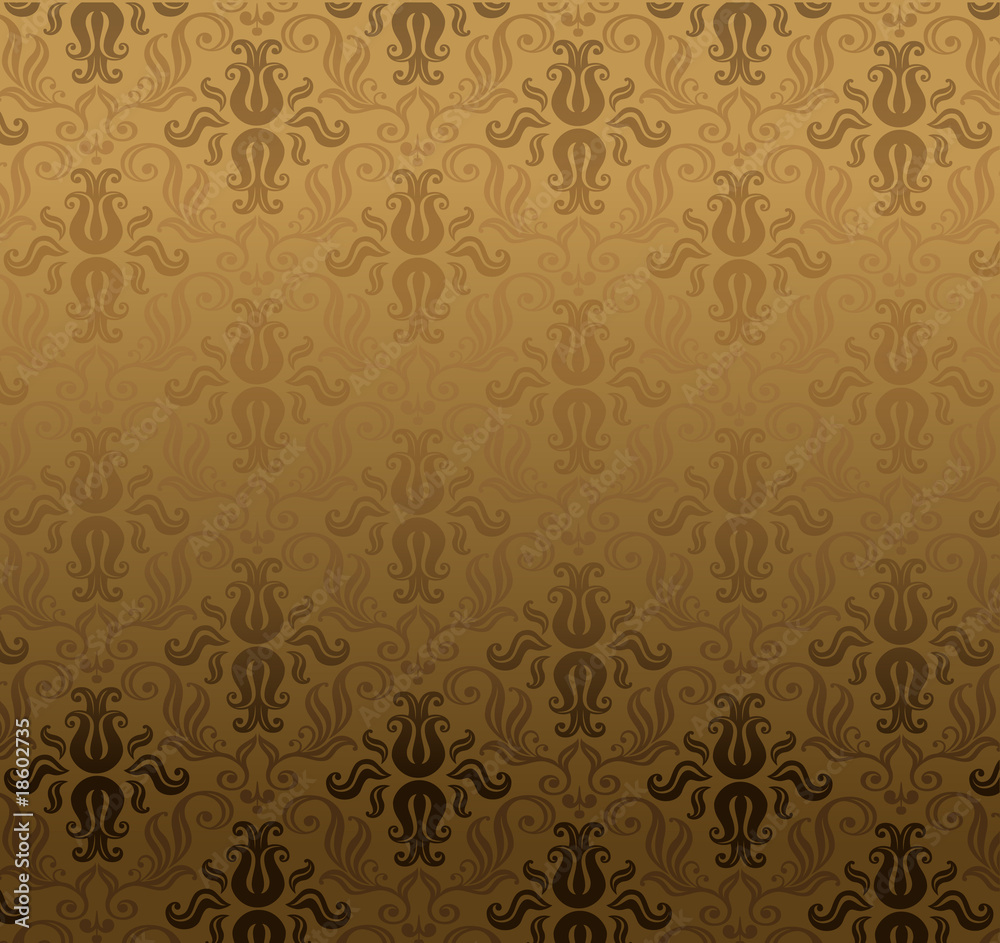 Luxury brown ornamental pattern