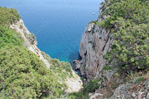 Kalkklippe Capo Caccia (Sardinien)