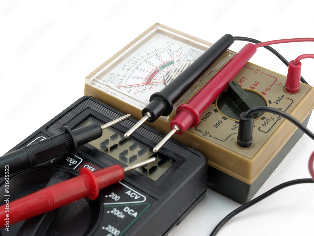Pointer and digital multimeters Pointer and digital multimeters