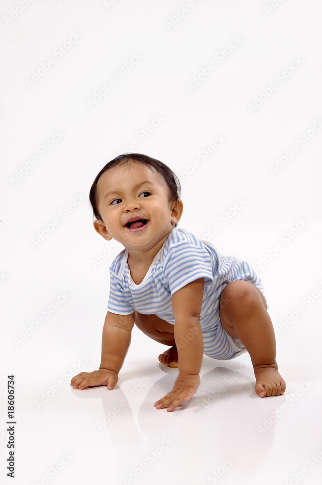 Baby Crawling in the Studio Baby Crawling in the Studio