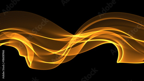 abstract animation with glow effect