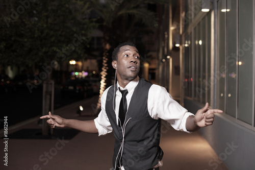 Man dancing on the street