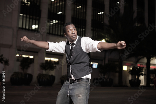 Man dancing on the street