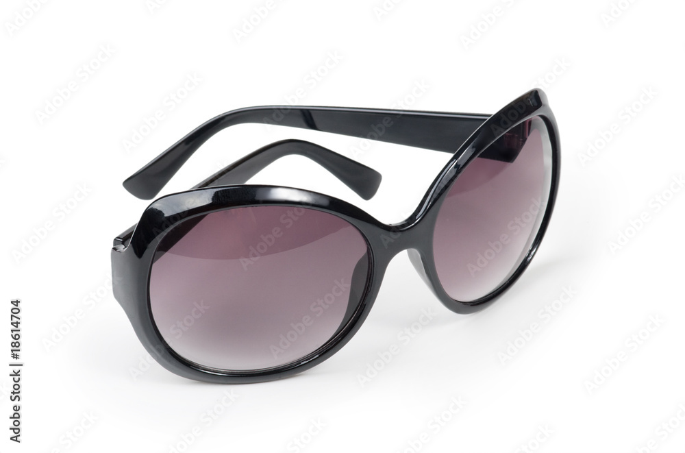 Beautiful women's glasses on a white background Beautiful women's glasses on a white background