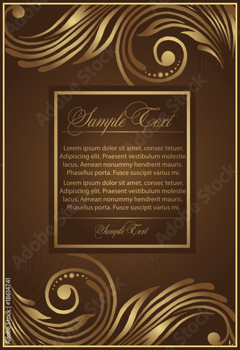 Antique  frame, element for design.