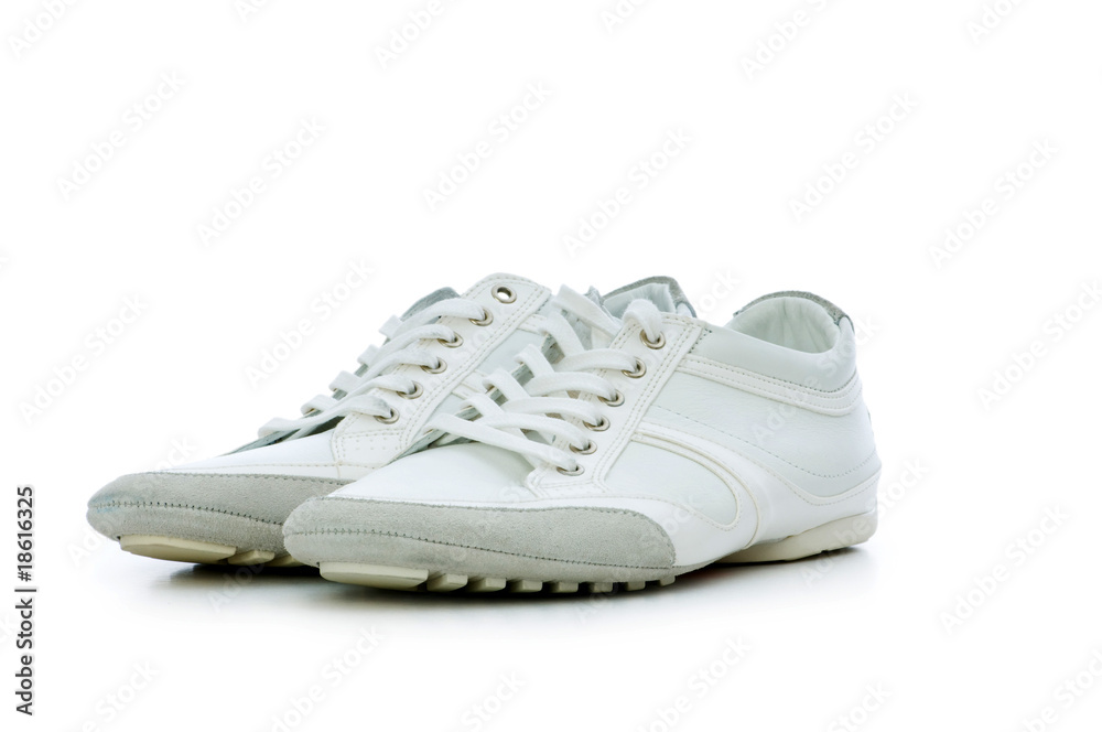 Short shoes isolated on the white background