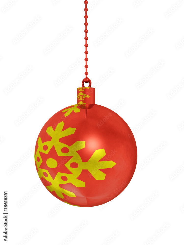 Red christmas ball Red christmas ball