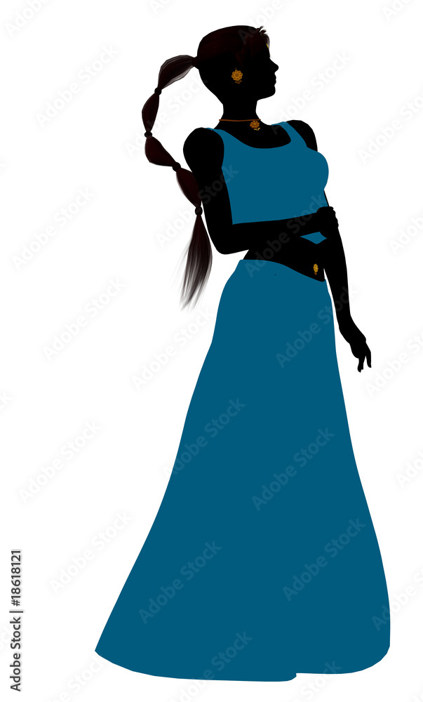 Female Belly Dancer Silhouette