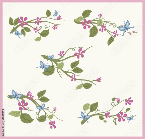 Wallpaper Mural Floral Design Set Torontodigital.ca
