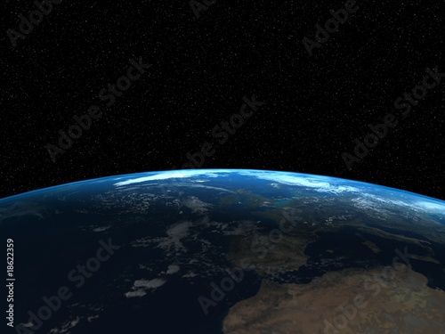 Earth from outerspace #18622359