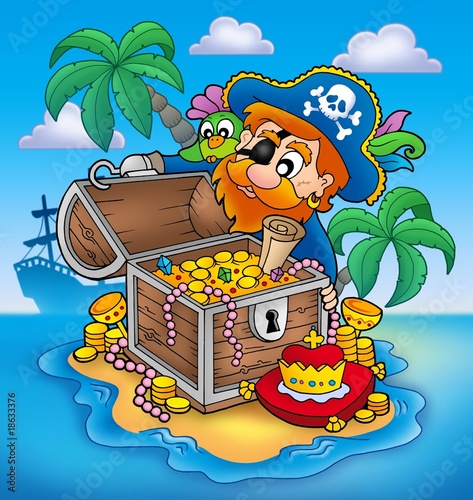 Pirate and treasure