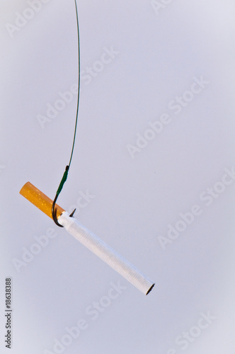 Cigarette on a hook