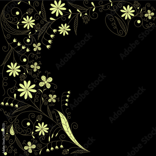 Floral abstract background  vector