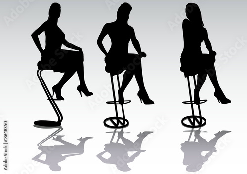 Girl in a high chair