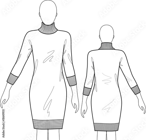 Dress knitted