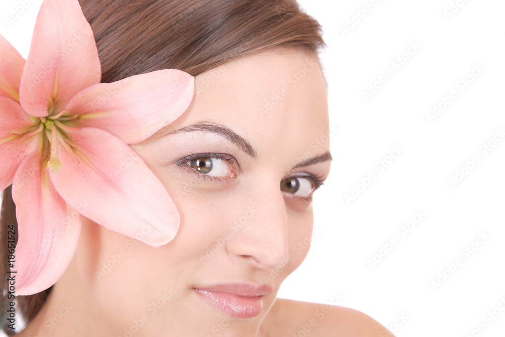Beautiful woman after spa Beautiful woman after spa