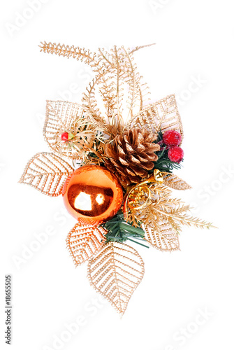 New Year's composition on white