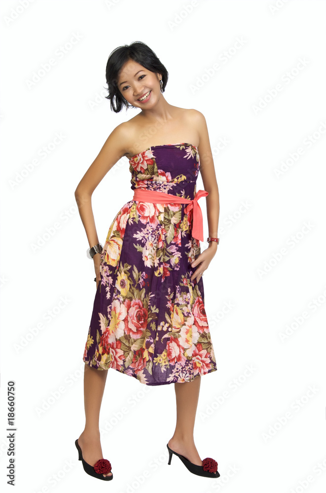 Full Body Portrait of Beautiful Asian Woman Full Body Portrait of Beautiful Asian Woman