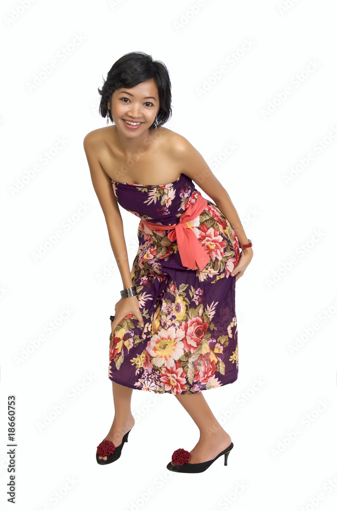 Full Body Portrait of Beautiful Asian Woman Full Body Portrait of Beautiful Asian Woman