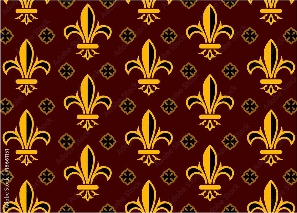 Fototapeta premium fleur de lis design pattern