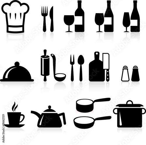 cooking items icons