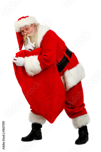 santa carying presents