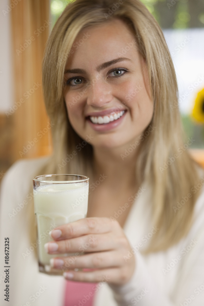 Woman Drinking Milk Woman Drinking Milk