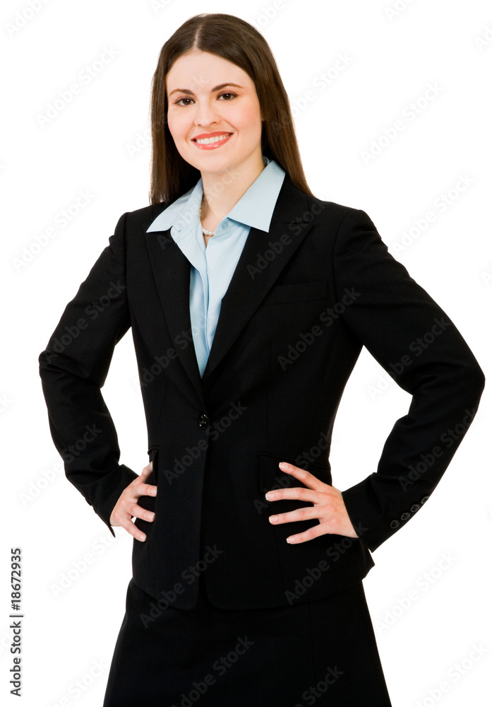 Close-up of businesswoman smiling Close-up of businesswoman smiling