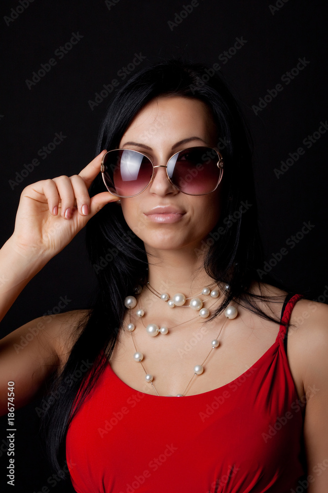 Attractive smiling brunette Attractive smiling brunette