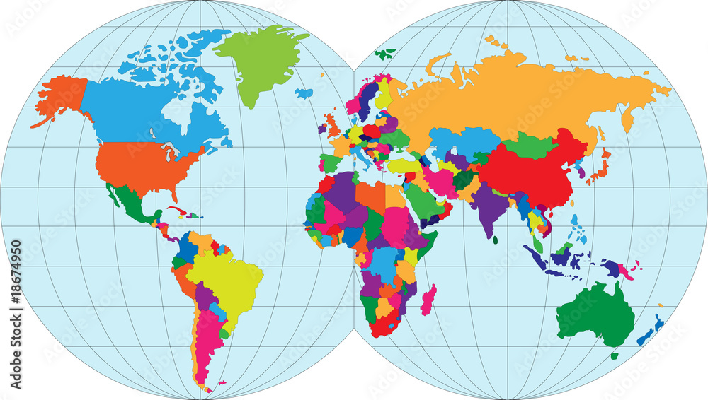 Vector illustration map of the World