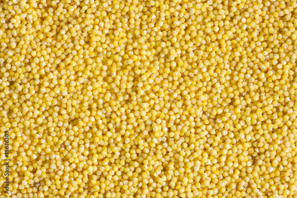 Yellow millet close up