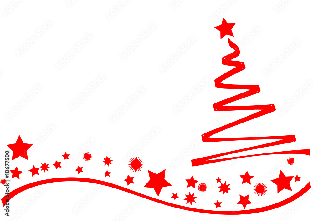 cartolina con albero e stelle v cartolina con albero e stelle v