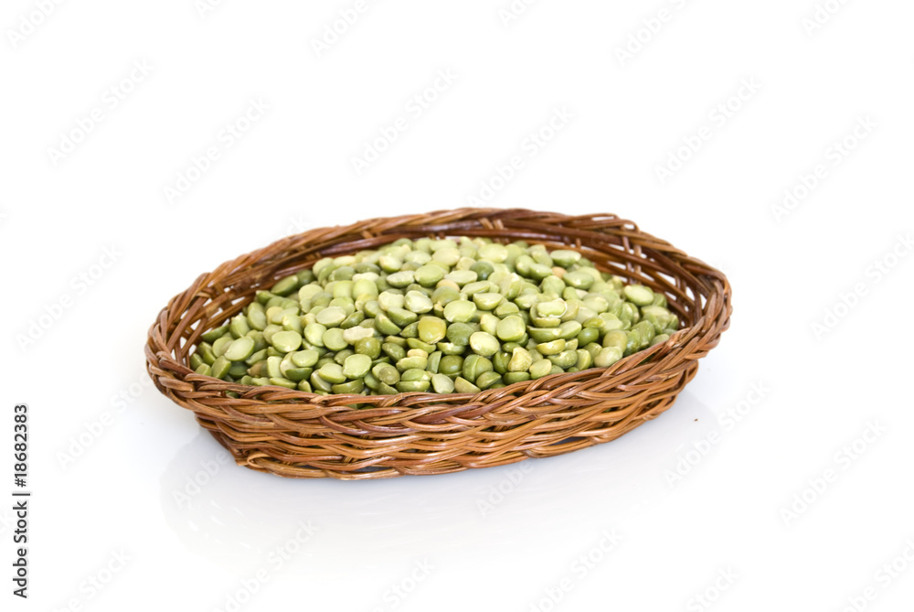 Lentil in the plate isolated Lentil in the plate isolated
