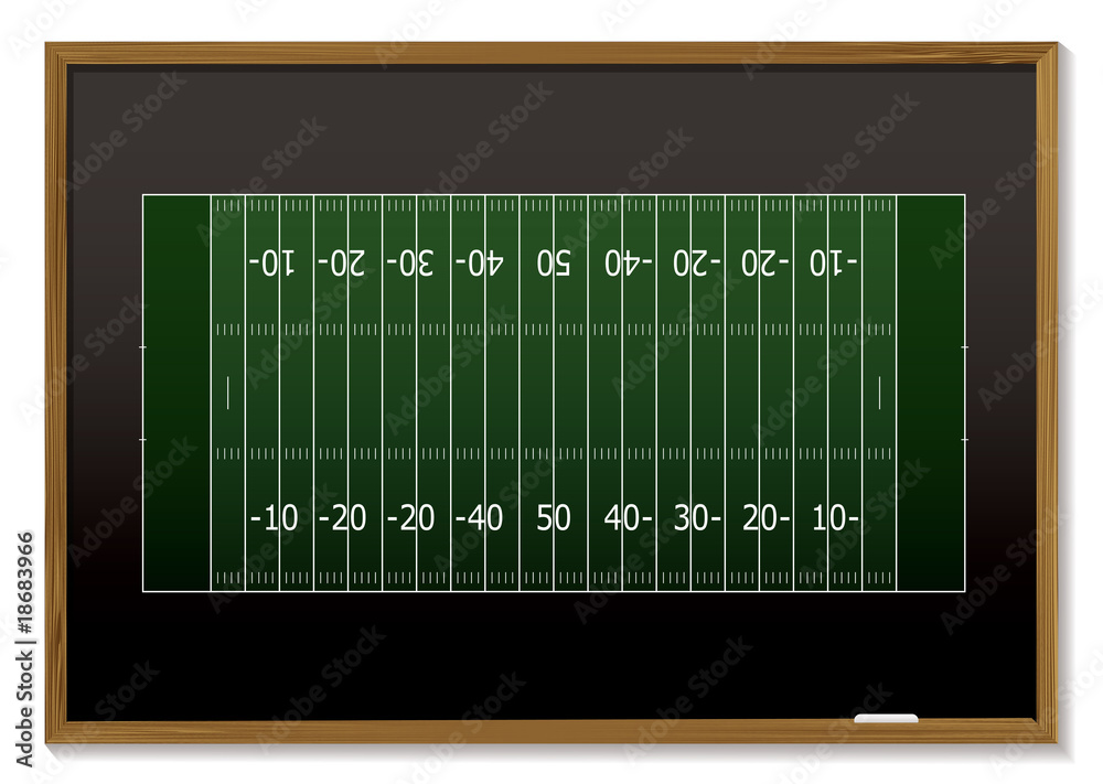 american football blackboard