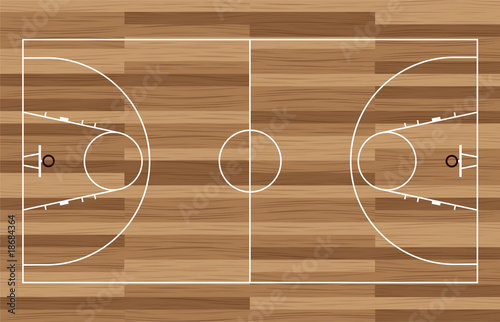 wood basketball court