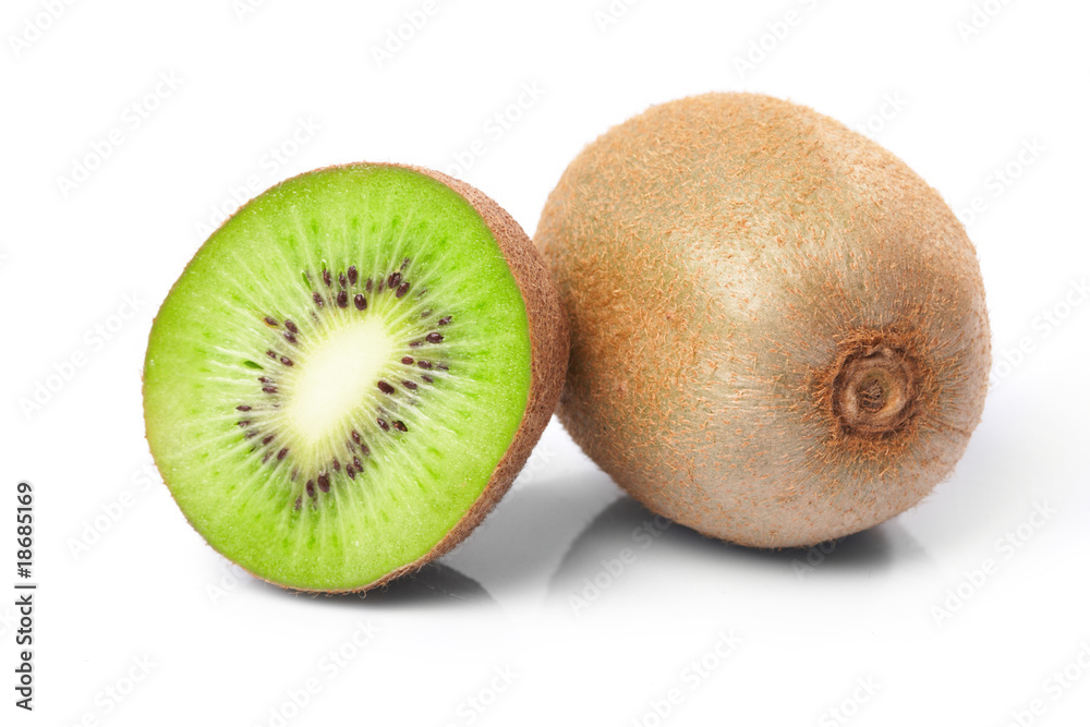 Kiwi fruit isolated on the white background Kiwi fruit isolated on the white background