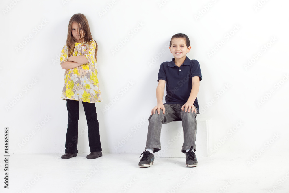 Fototapeta premium frere et soeur